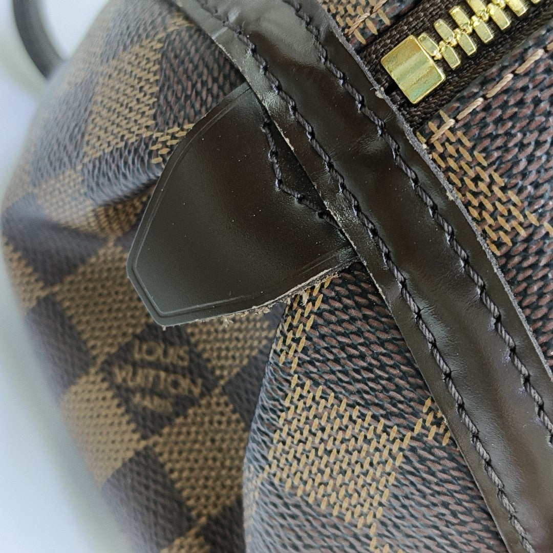 RIVINGTON PM Damier Ebene Coated Canvas Brown