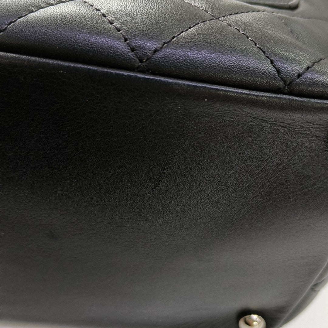 CAMBON Medium Quilted Calfskin Black