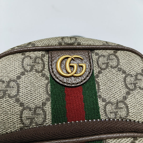 Authenticated pre-owned  Ophidia Mini Monogram Coated Canvas Beige - Shoulder Bag at Looply