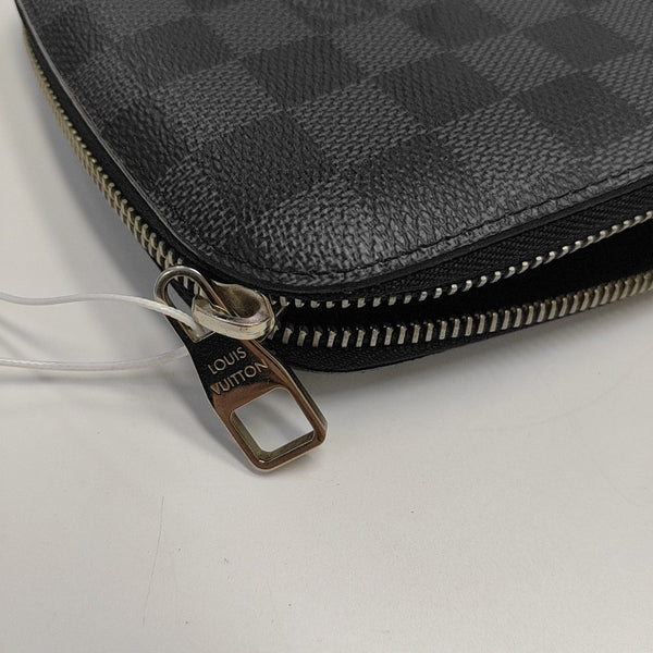 Damier Graphite Coated Canvas Clutch Gray