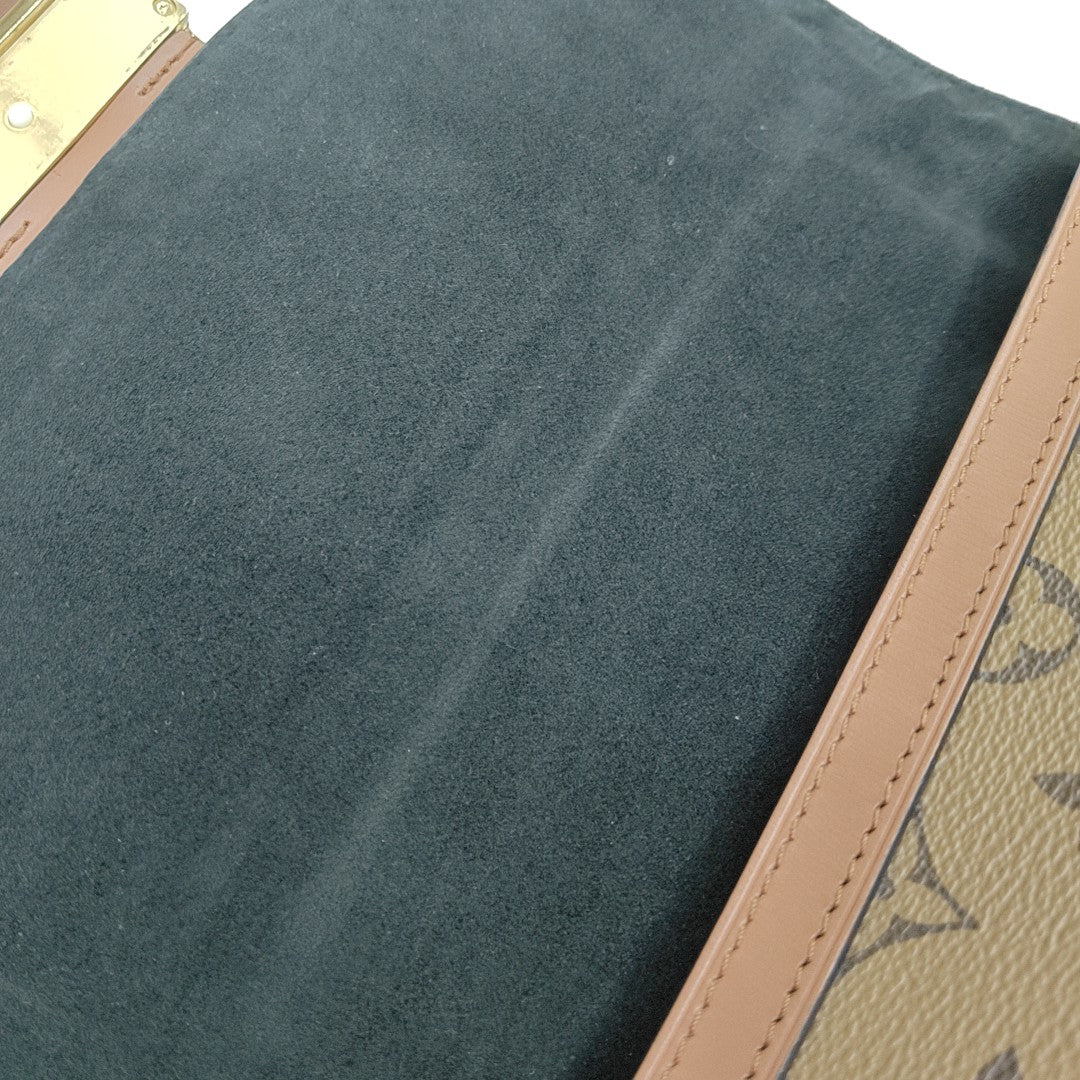 DAUPHINE MM Monogram Coated Canvas Brown