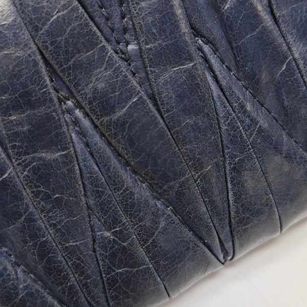 Quilted Lambskin Wallet Blue