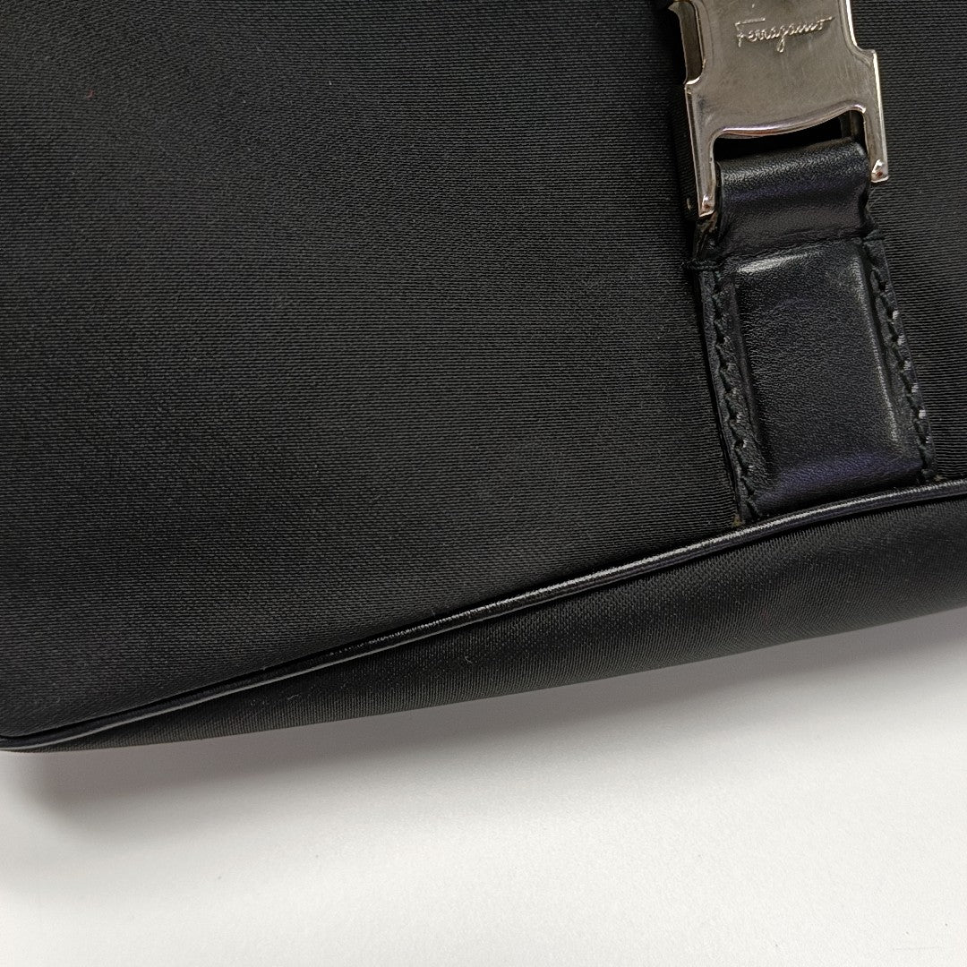 Nylon Shoulder Bag Black