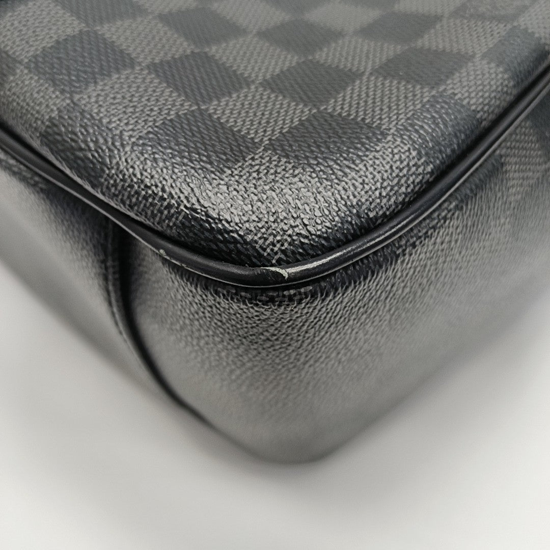 TADAO MM Damier Graphite Coated Canvas Gray