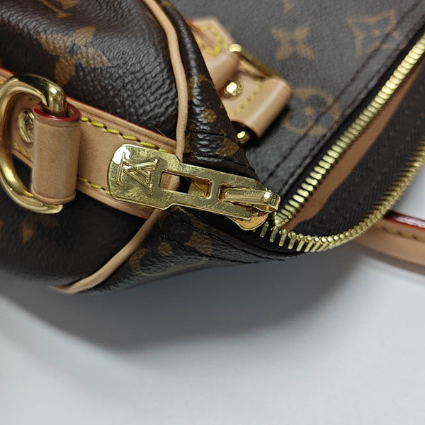 Authenticated pre-owned  SPEEDY 25 Monogram Coated Canvas Brown - Crossbody Bag at Looply