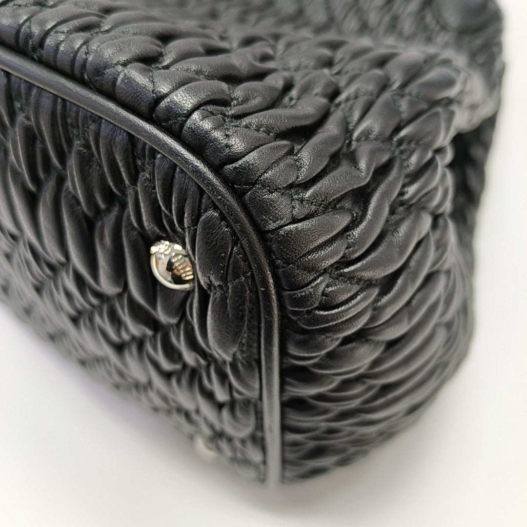Avenue Quilted Lambskin Black
