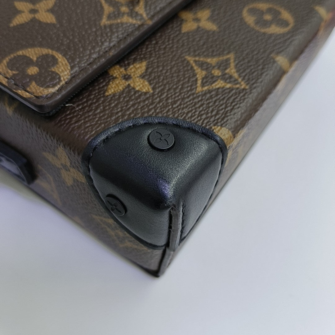 SOFT TRUNK Mini Monogram Coated Canvas Brown