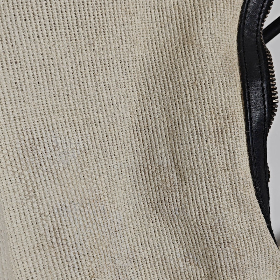 Fabric Shoulder Bag White