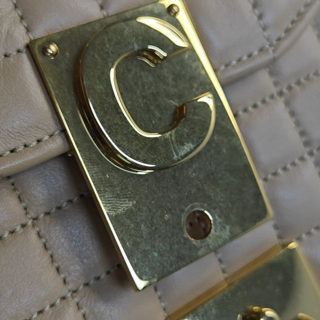 Quilted Calfskin Beige