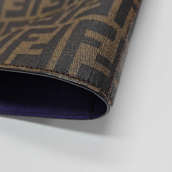 Coated Canvas Tote Bag Brown