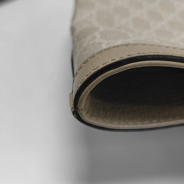 Ophidia Medium Monogram Coated Canvas Beige