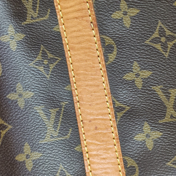 KEEPALL 50 Monogram Coated Canvas Brown