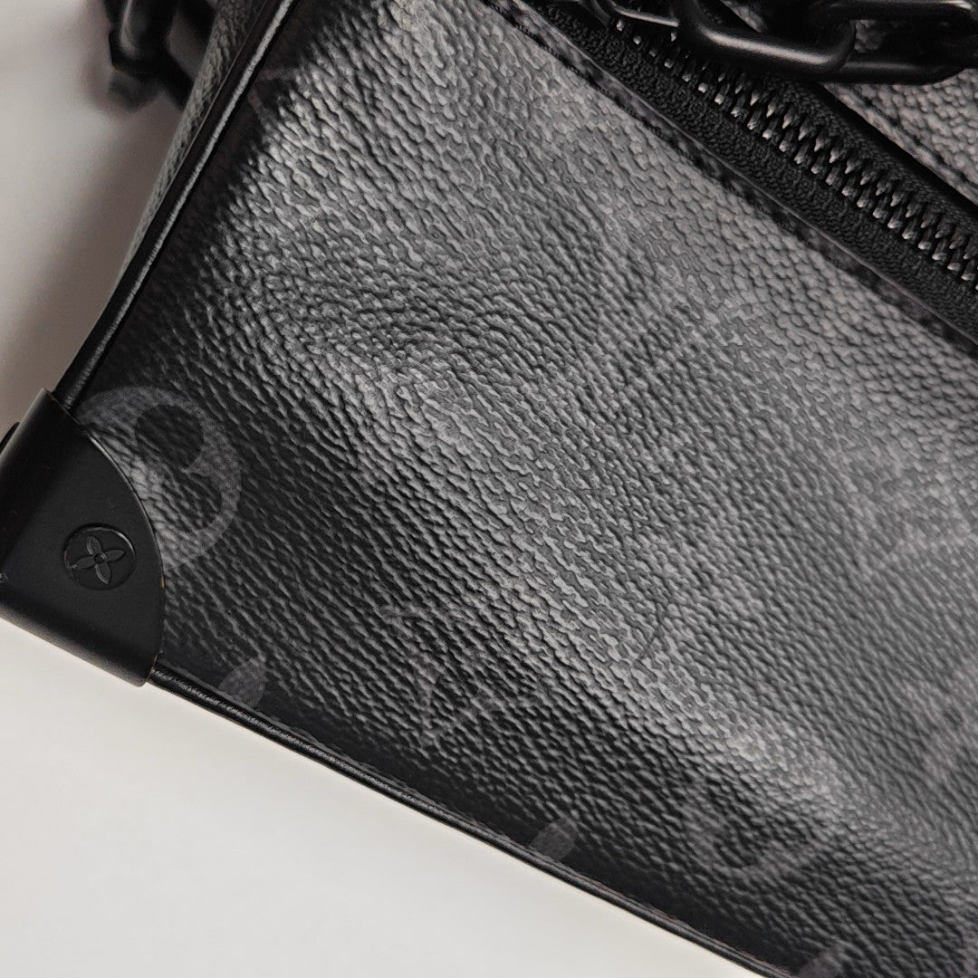 SOFT TRUNK Mini Monogram Coated Canvas Black