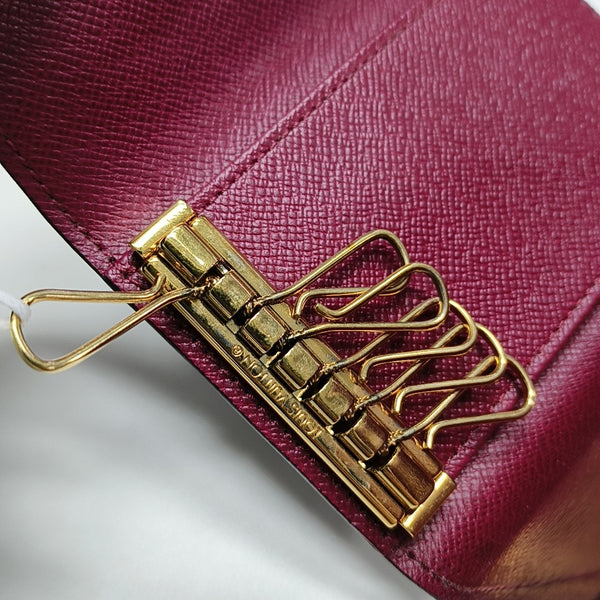 Monogram Coated Canvas Key Pouch Brown