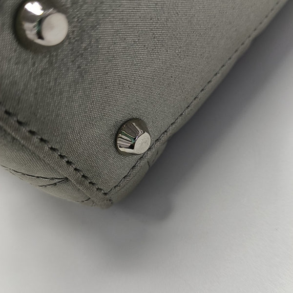 Lady Dior Mini Cannage Lambskin Gray
