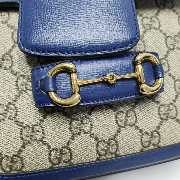 Horsebit 1955 Mini Monogram Coated Canvas Beige