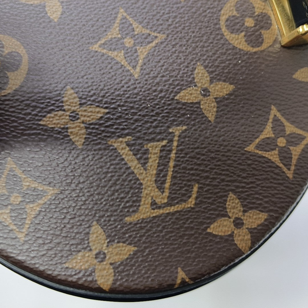 CANNES PM Monogram Coated Canvas Brown