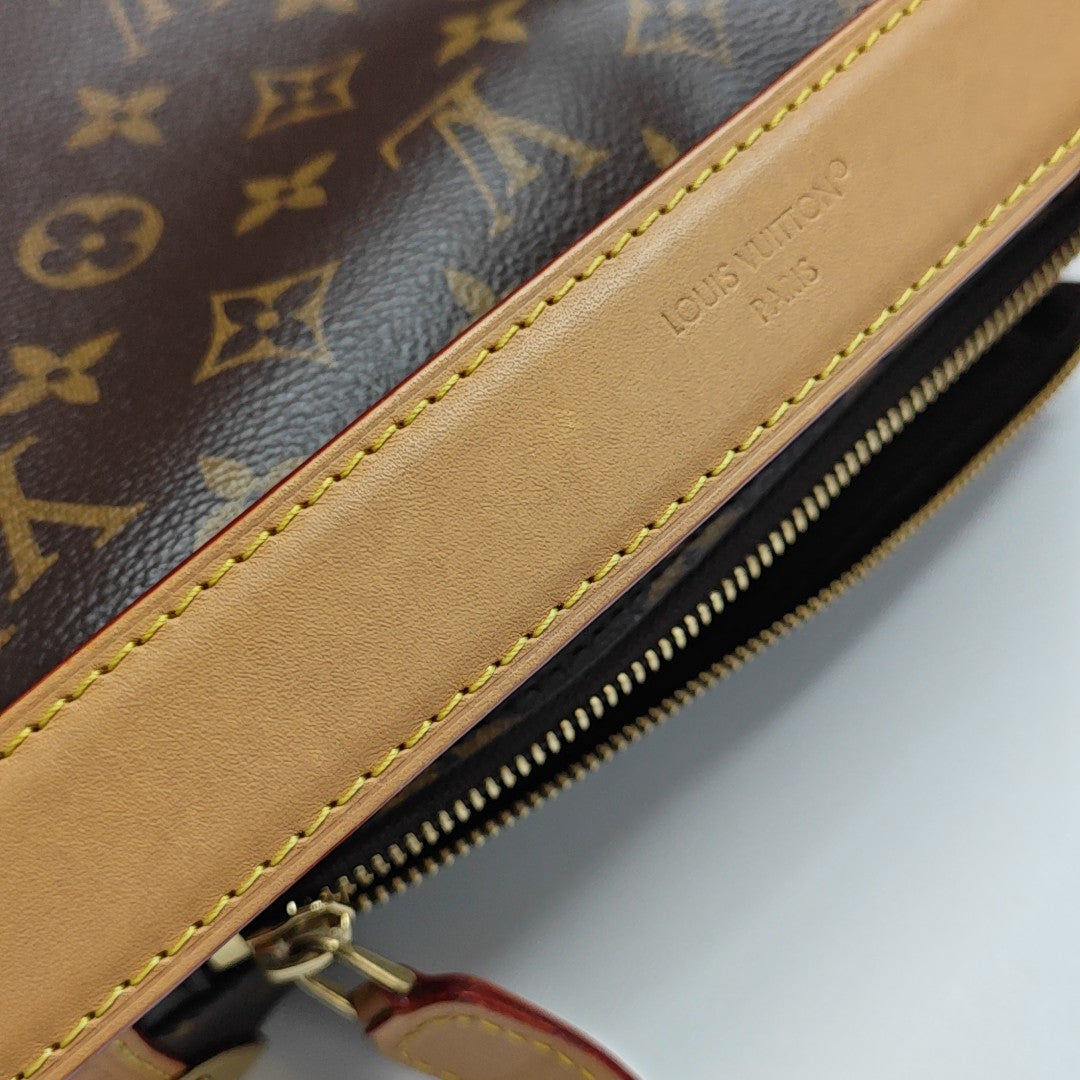 SIDE TRUNK MM Monogram Coated Canvas Brown
