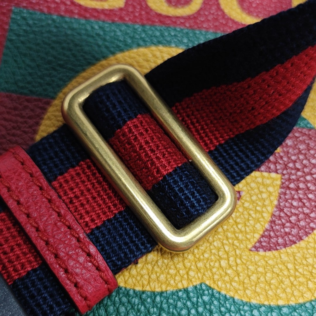 Print Large Calfskin Red