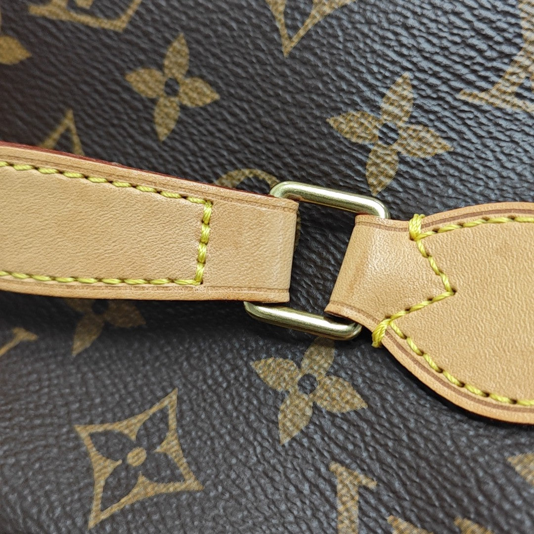 NICE BB Monogram Coated Canvas Brown