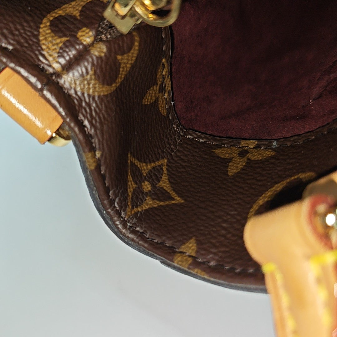 MONTAIGNE BB Monogram Coated Canvas Brown