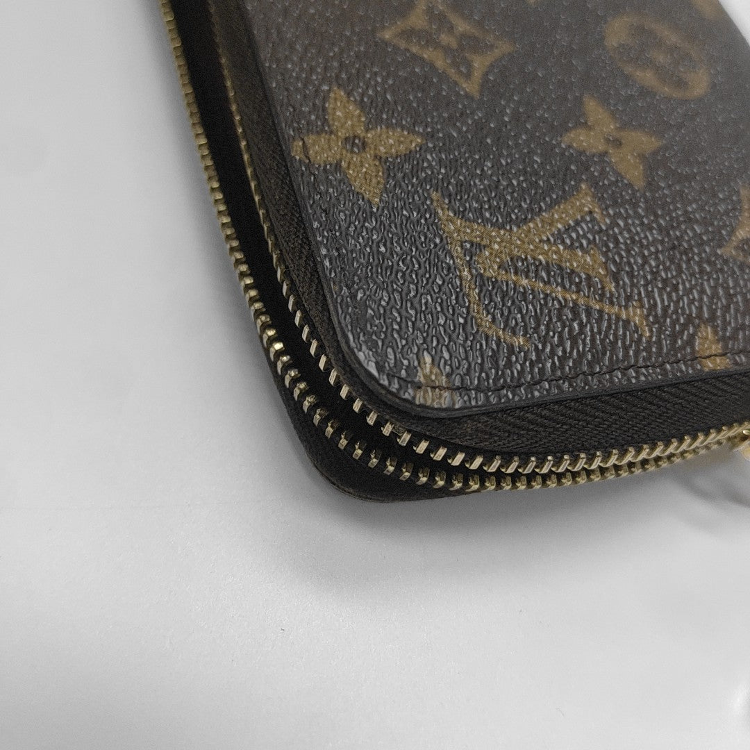 ZIPPY Monogram Coated Canvas Brown Wallet
