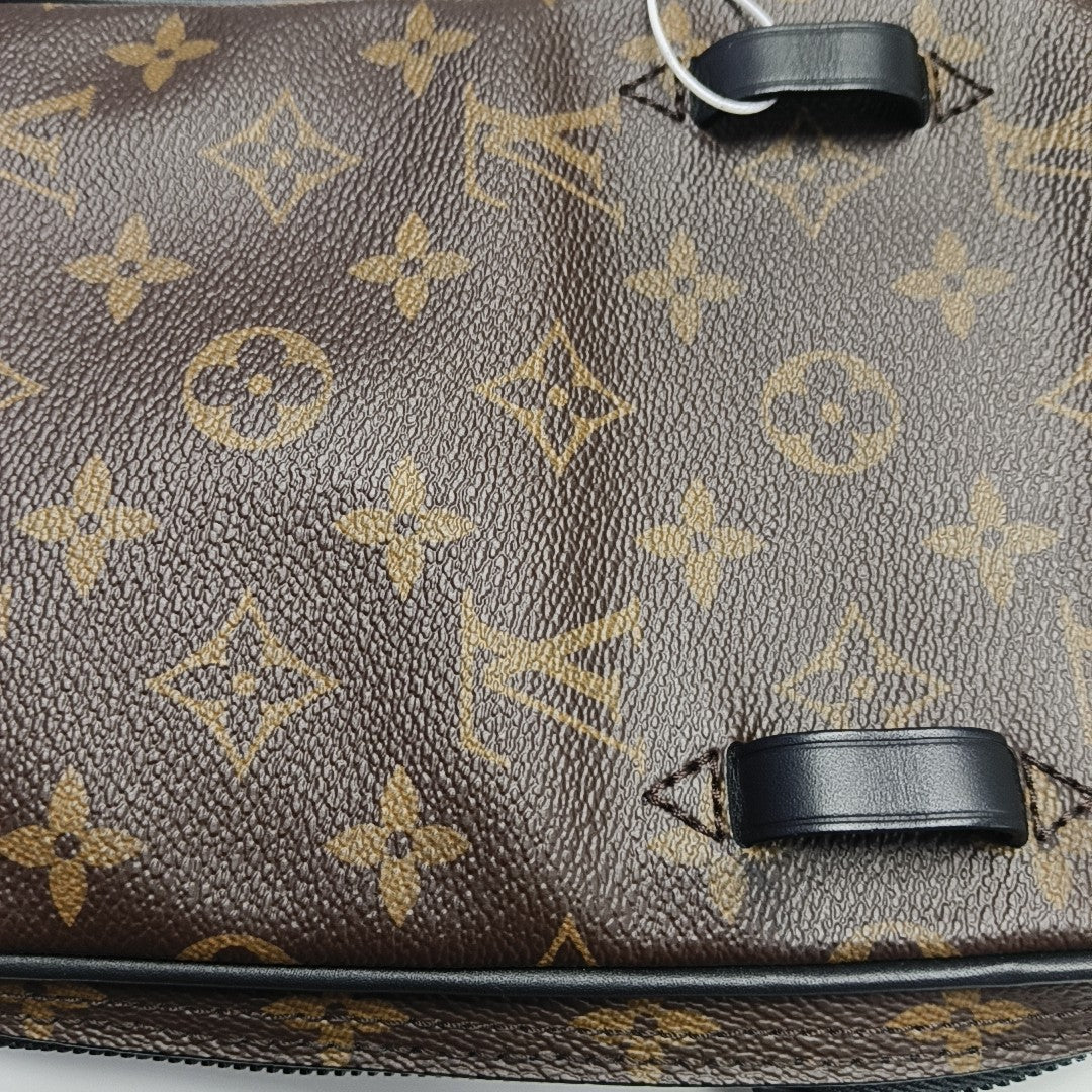 UTILITY SIDE Monogram Coated Canvas Brown
