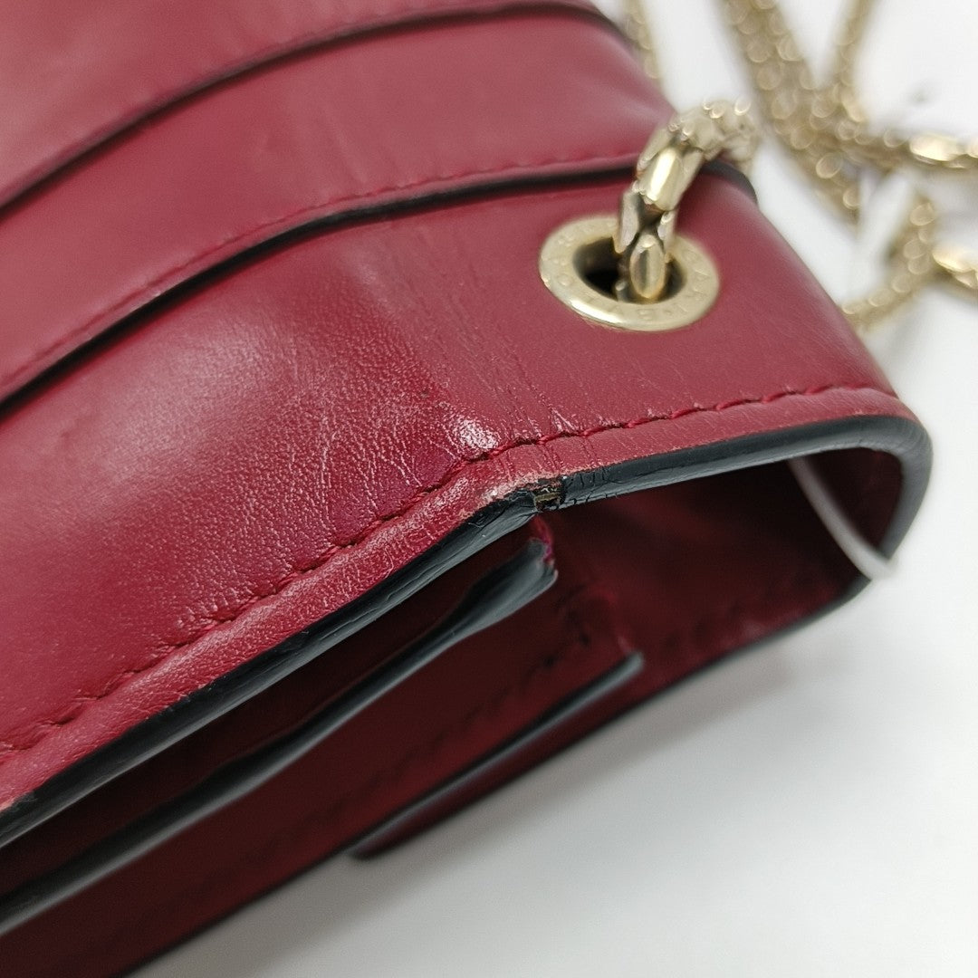 SERPENTI FOREVER Medium Calfskin Red
