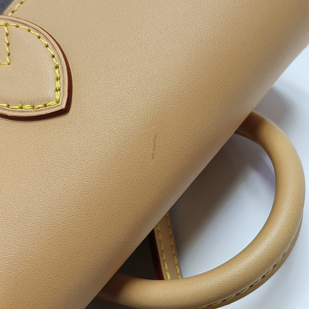 SOHO Mini Monogram Coated Canvas Brown