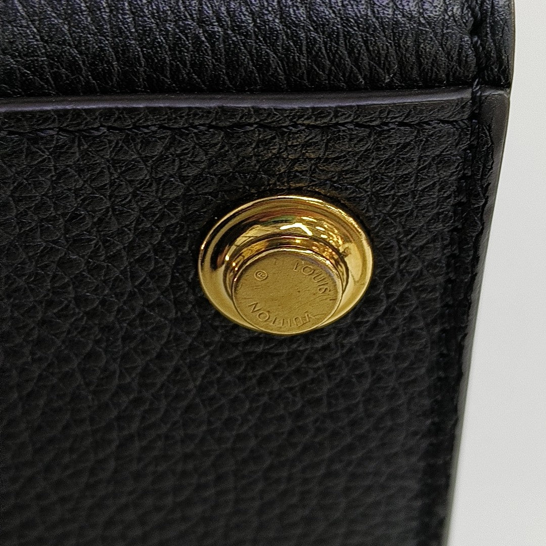 CITY STEAMER PM Calfskin Black