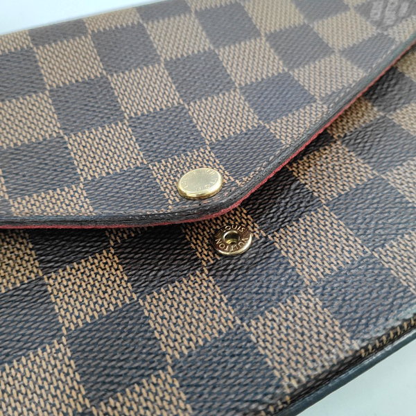 FÉLICIE Damier Ebene Coated Canvas Brown