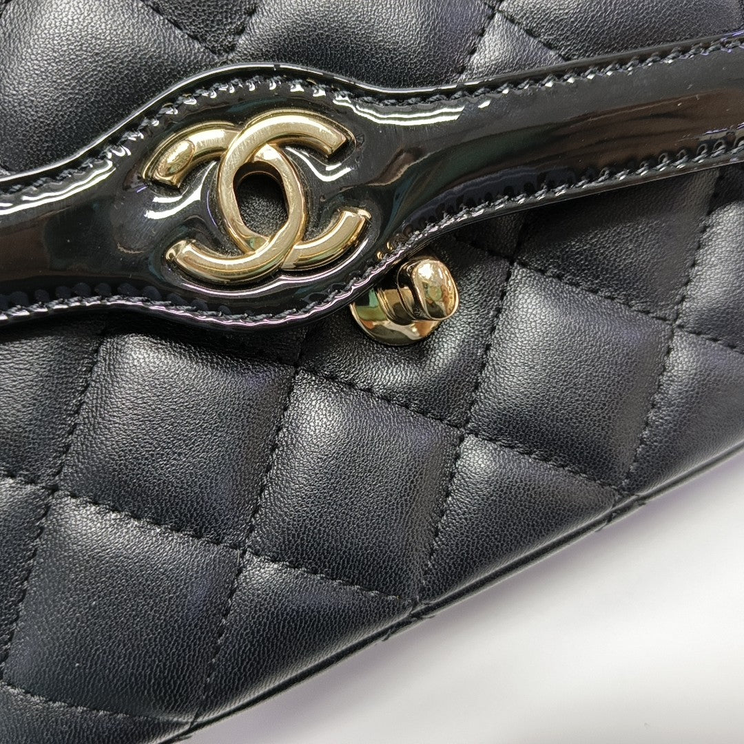 WOC Quilted Lambskin Black