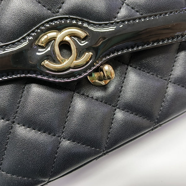 WOC Quilted Lambskin Black