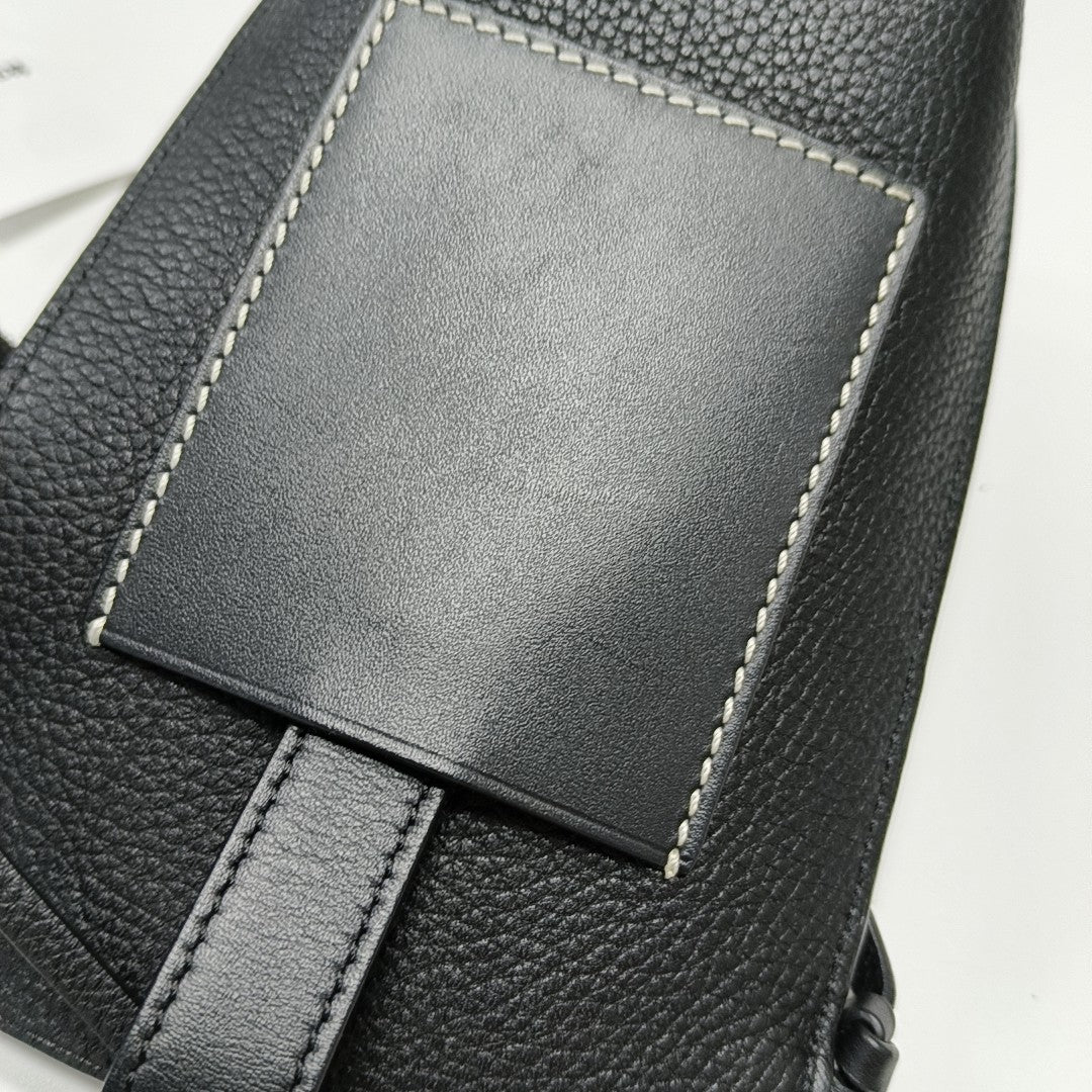Calfskin Shoulder Bag Black