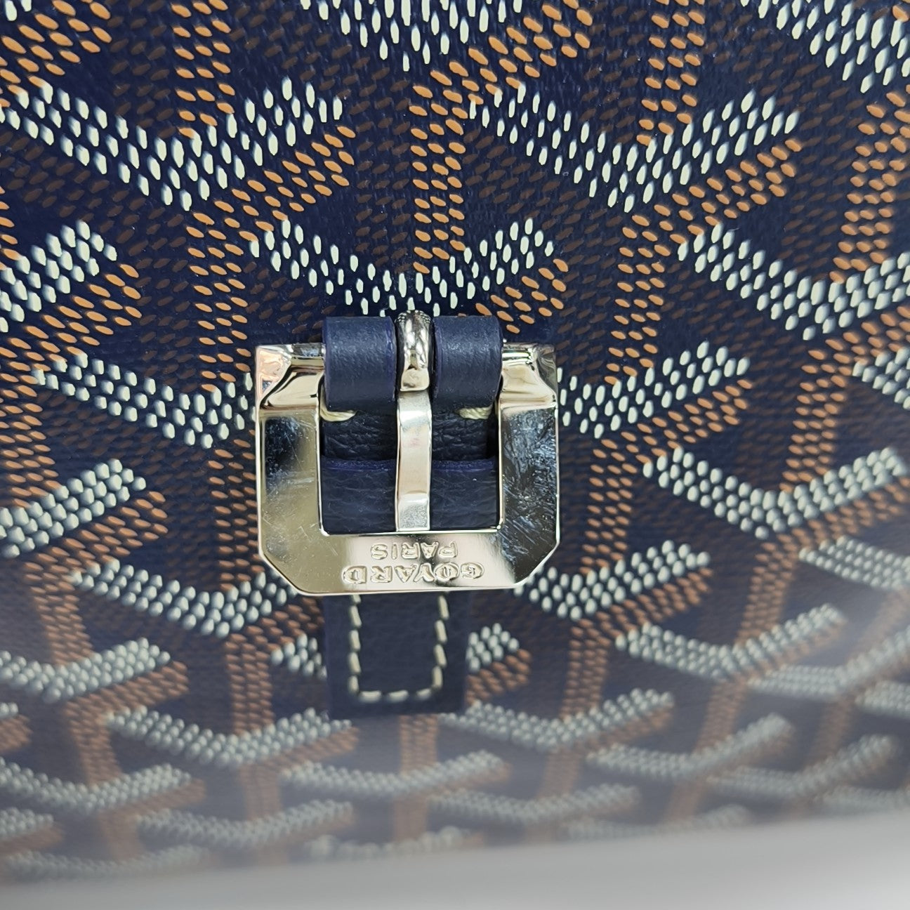 Capétien MM Coated Canvas Blue