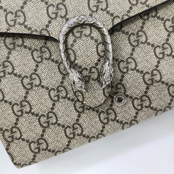 Dionysus Monogram Coated Canvas Beige