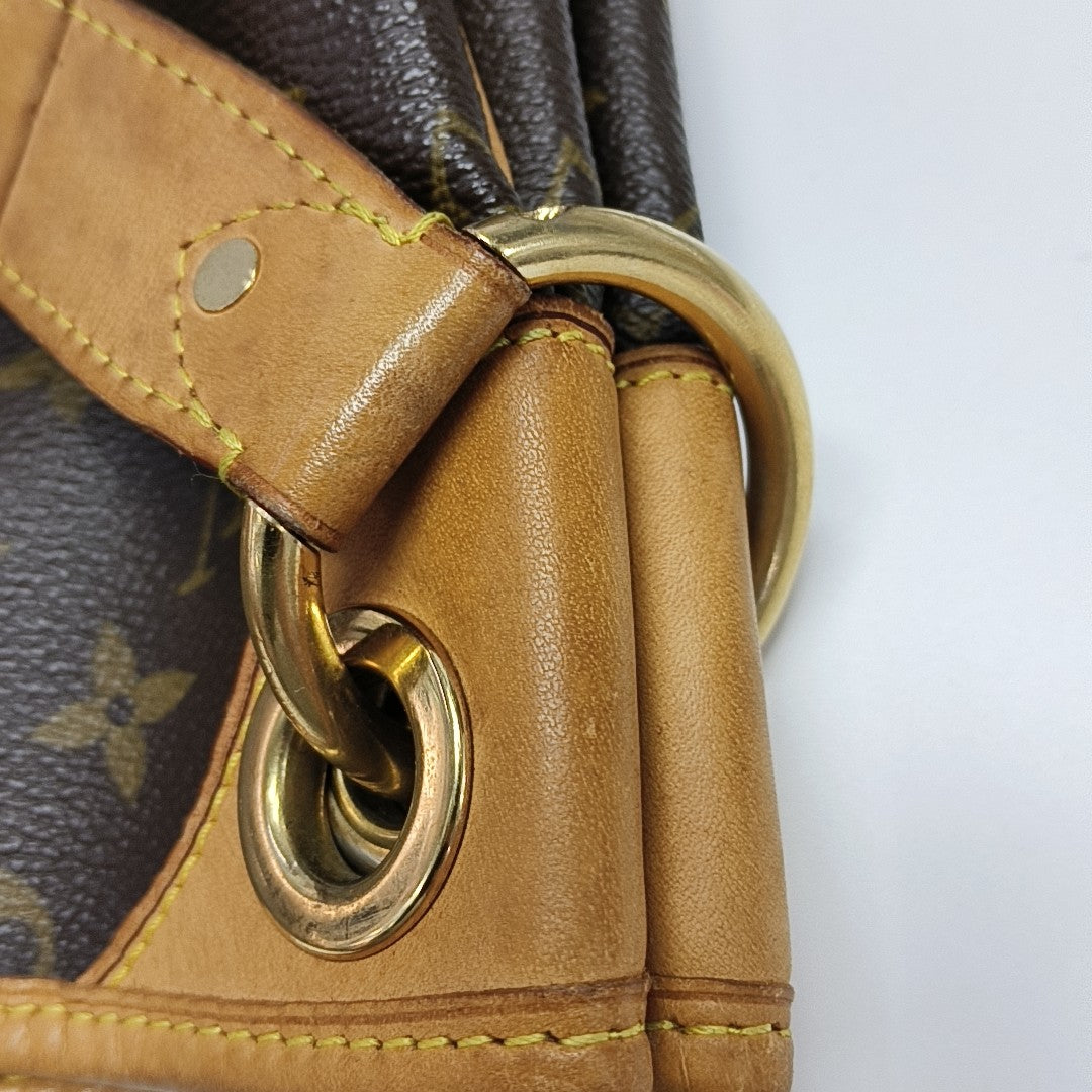 GALLIERA PM Monogram Coated Canvas Brown