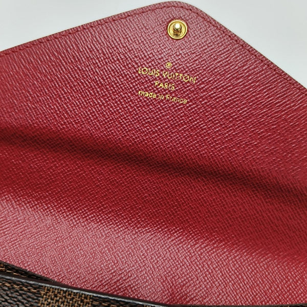 JOSÉPHINE Damier Ebene Coated Canvas Brown Wallet