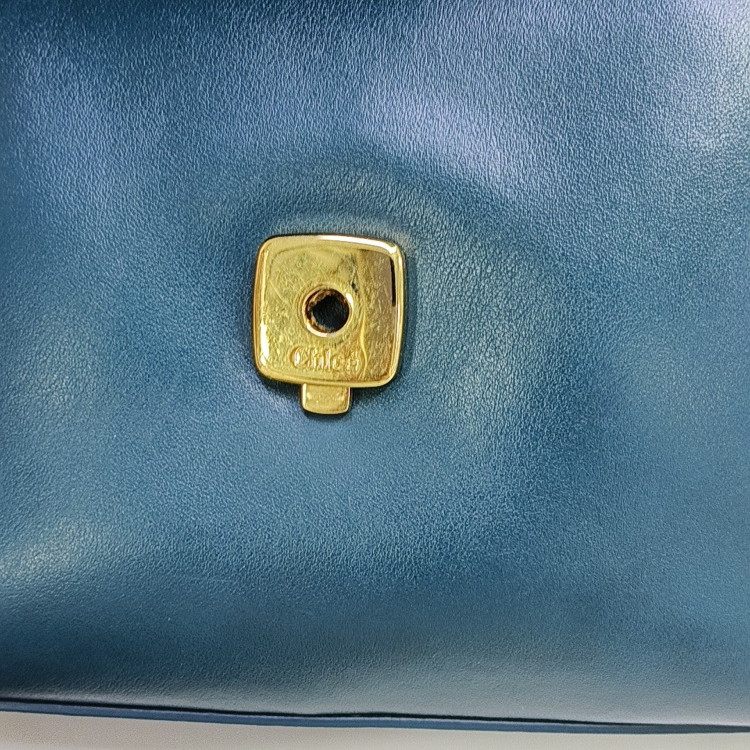 Chloé C Small Calfskin Blue