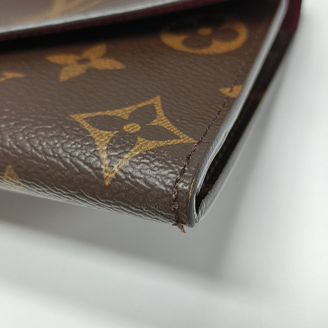 JOSÉPHINE Monogram Coated Canvas Brown Wallet