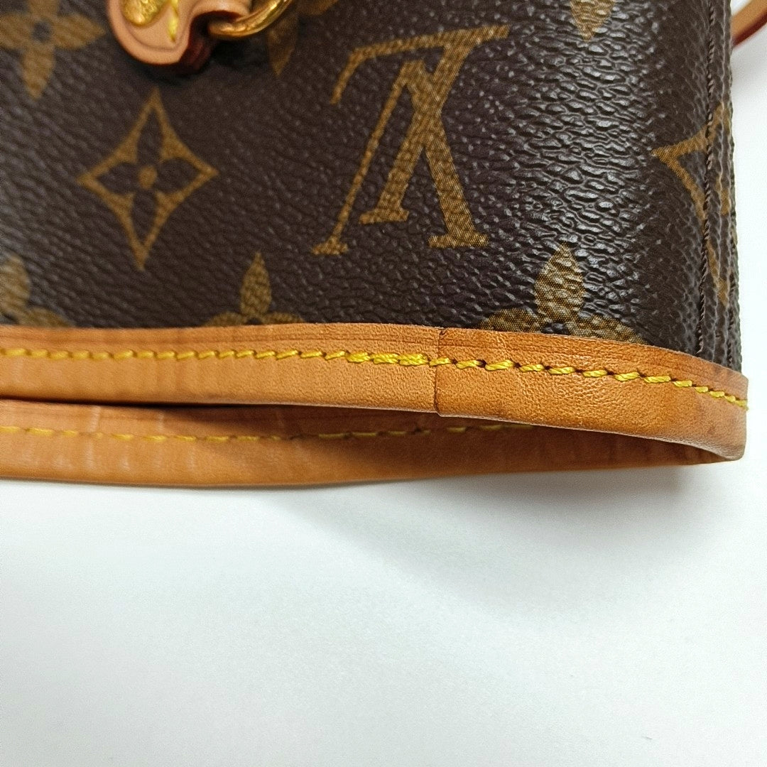 NEVERFULL MM Monogram Coated Canvas Brown