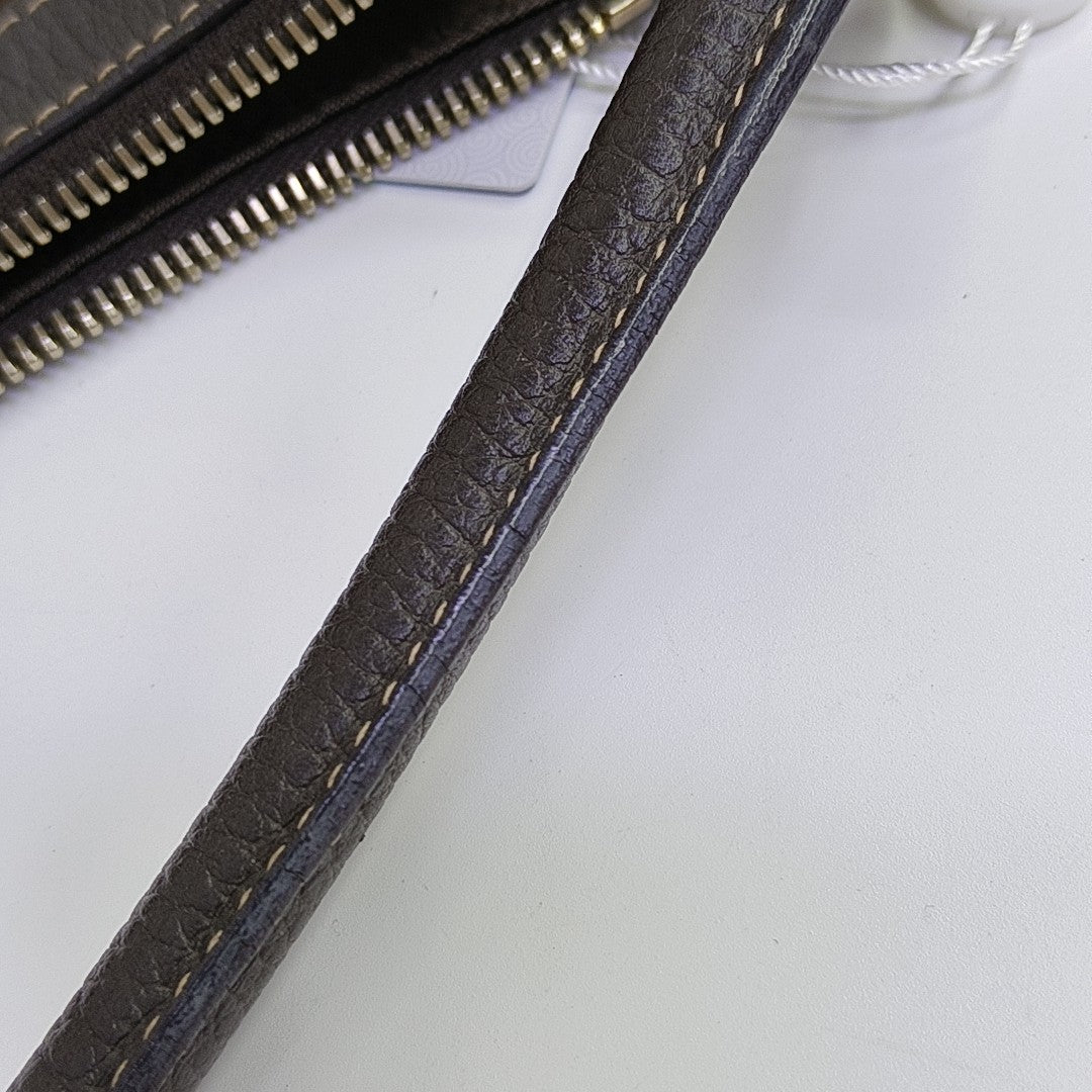 Monogram Coated Canvas Shoulder Bag Brown