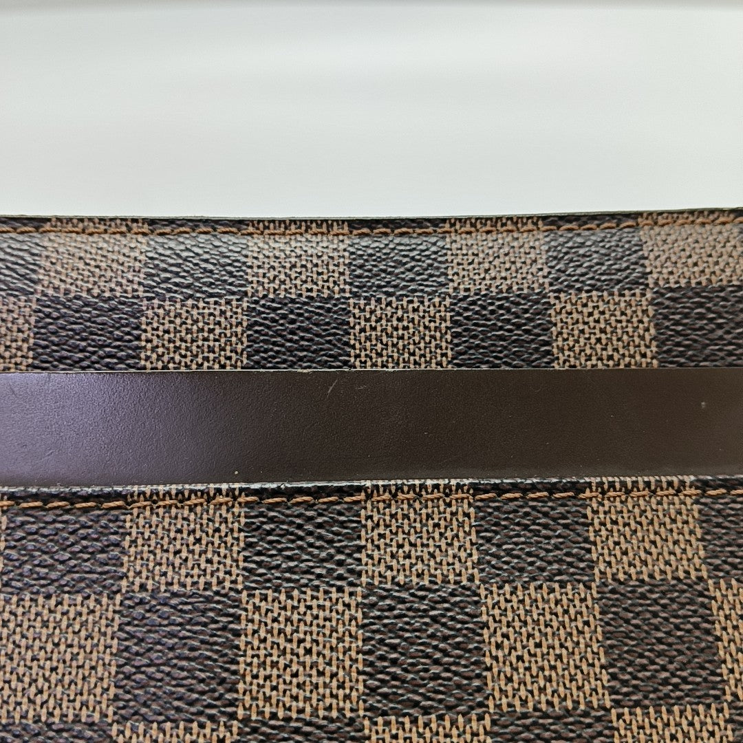 SAINT LOUIS Damier Ebene Coated Canvas Brown
