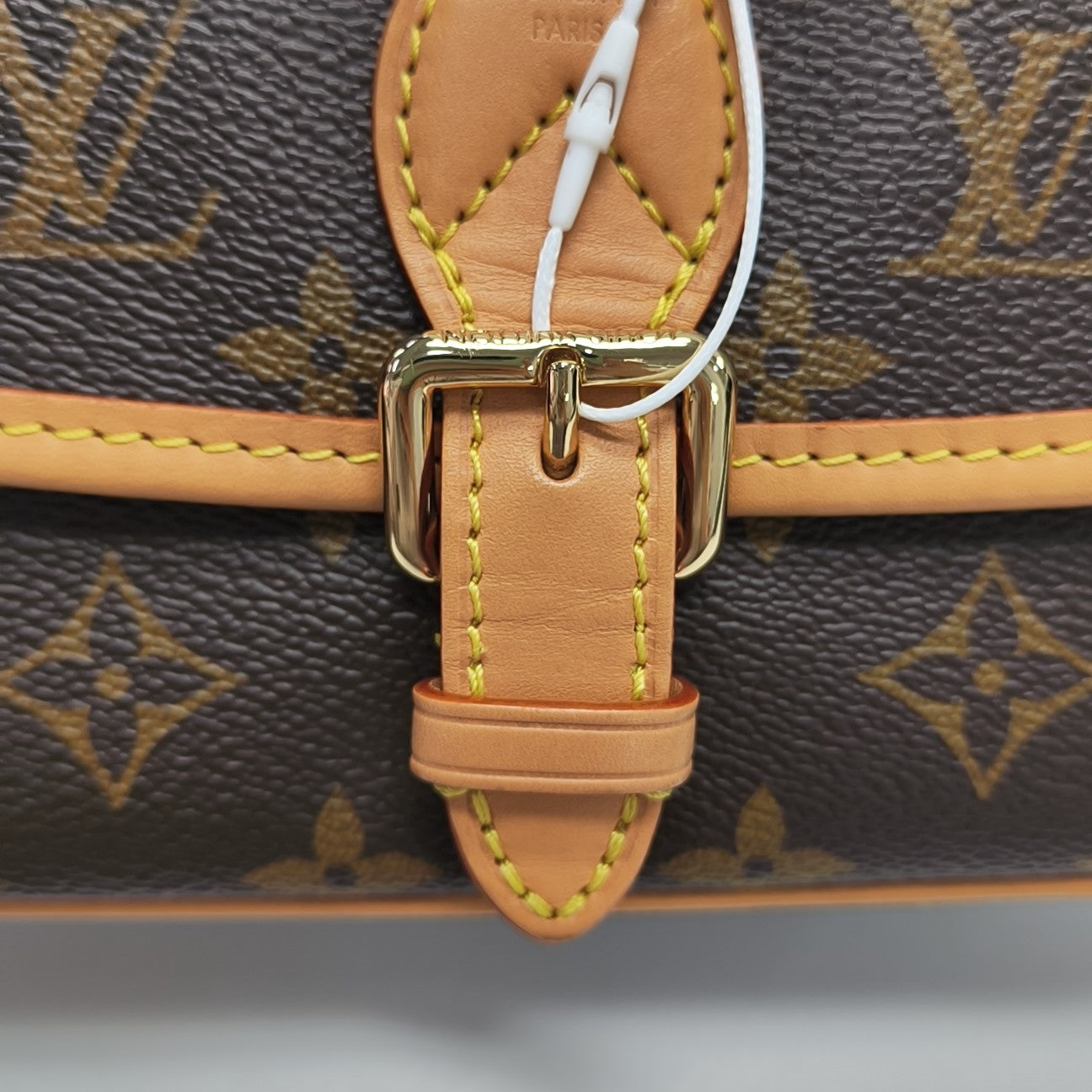 DIANE Nano Monogram Coated Canvas Brown