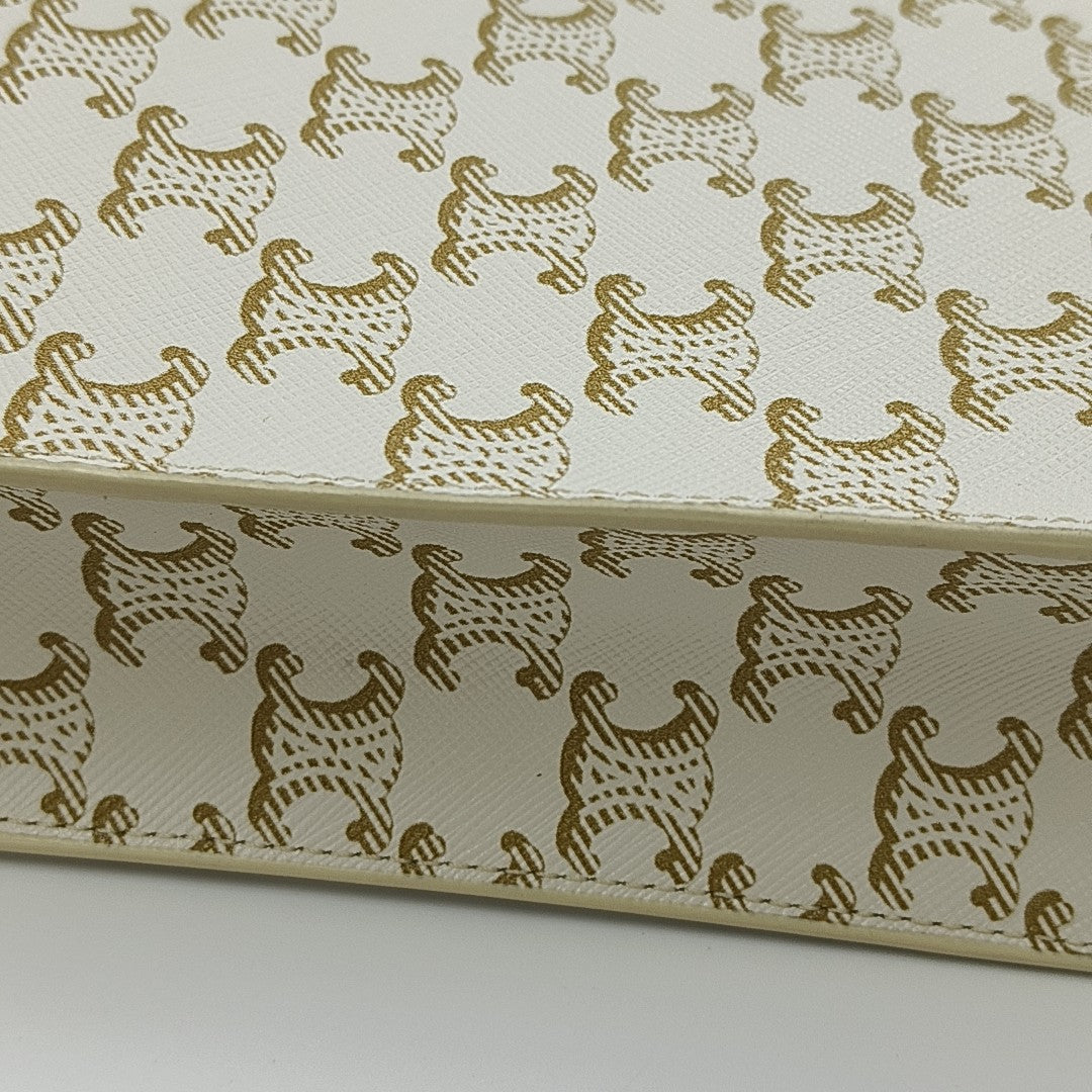 CABAS Mini Coated Canvas White