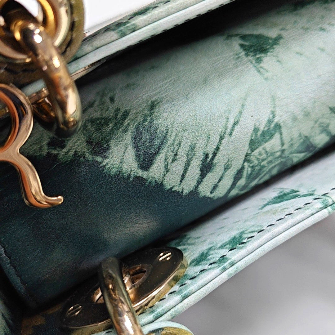 Authenticated pre-owned  Lady Dior Mini Calfskin Multicolor - Tote Bag at Looply