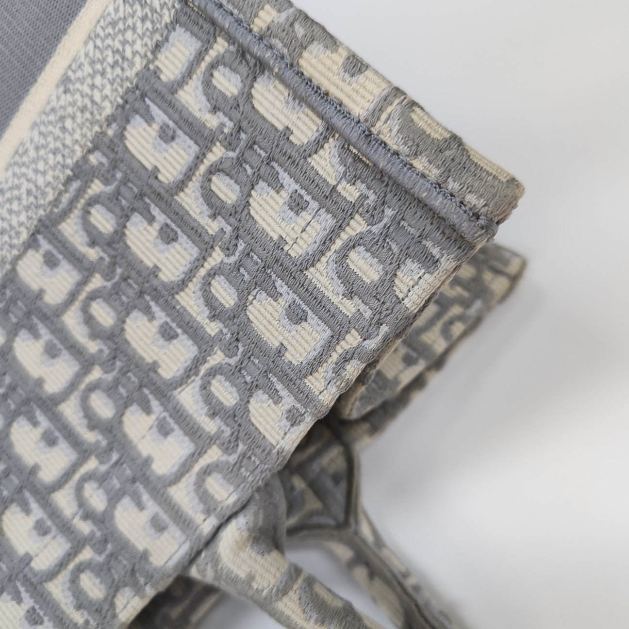 Book Tote Medium Oblique Canvas Gray