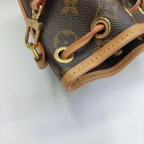 NOÉ Nano Monogram Coated Canvas Brown
