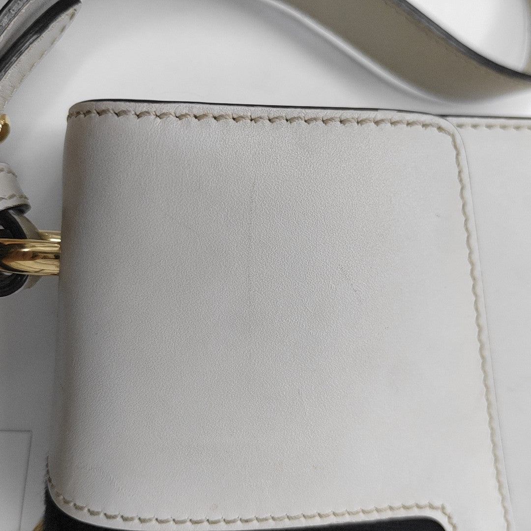 Sylvie Small Calfskin White