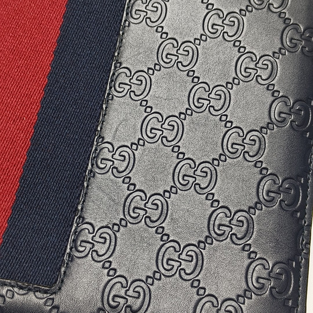 Signature Monogram Calfskin Blue